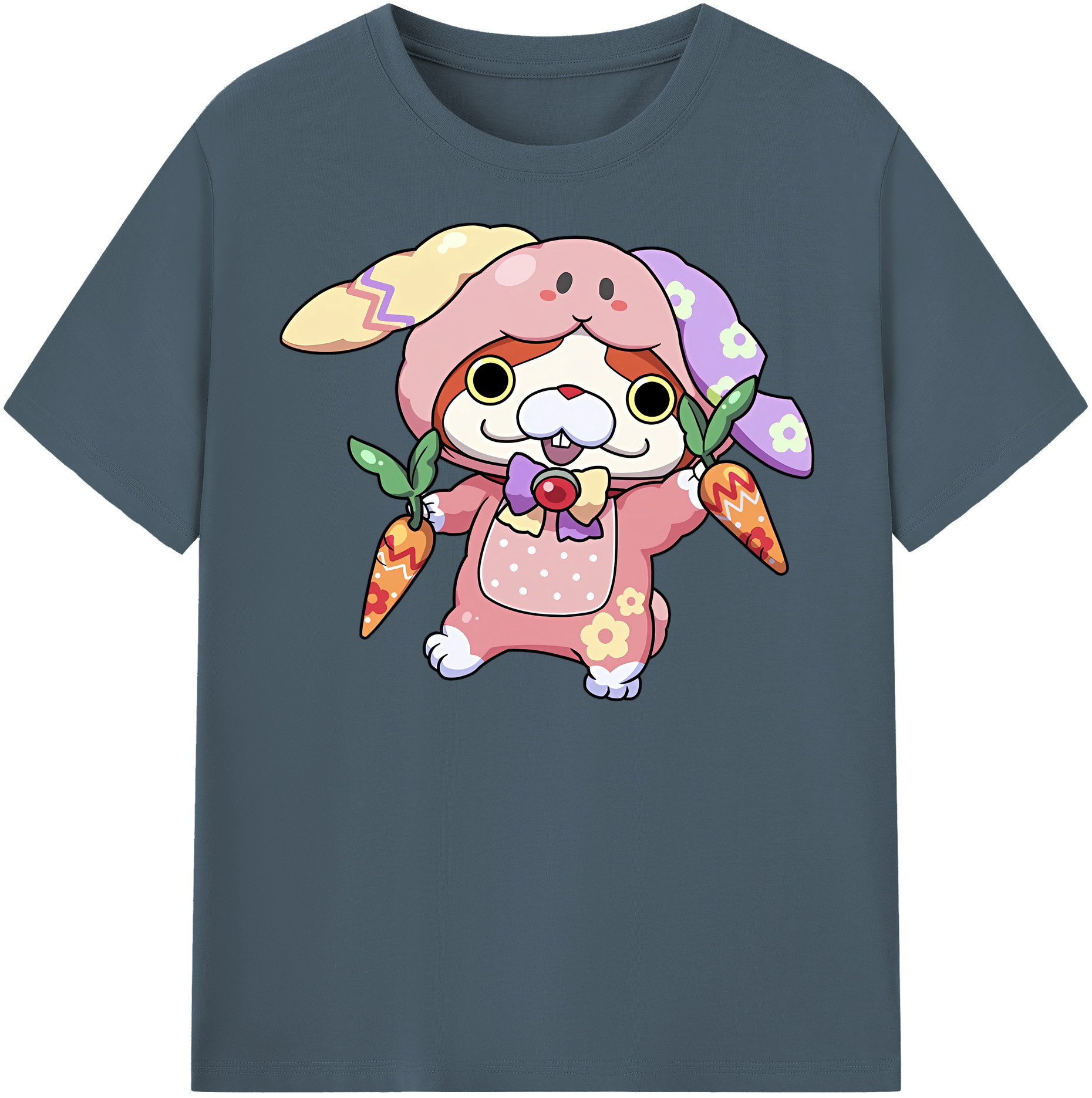 （画像用） 妖怪ウォッチ Yo-kai Watch 綿100％半袖Tシャツ（フロントプリント）